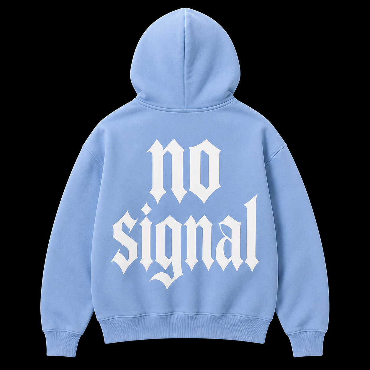 No Signal Zip Hoodie — Ice — back